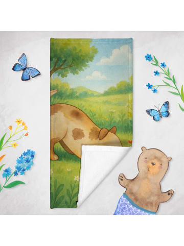 Mr. & Mrs. Panda Baumwollhandtuch Hund Marienkäfer Design ohne S... in Weiß