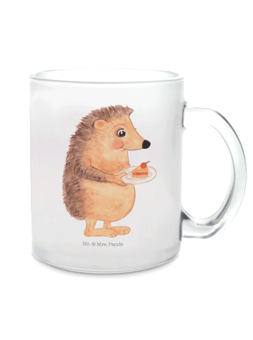 Mr. & Mrs. Panda Teetasse Igel Kuchenstück ohne Spruch in Transparent
