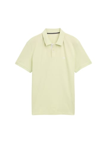 Tom Tailor Polo Shirt mit Logostickerei BASIC POLO WITH CONTRAST in Gelb