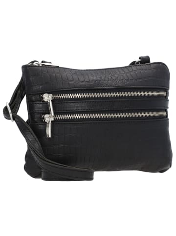 Cowboysbag Haydock Umhängetasche Leder 25 cm in croco black