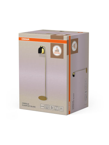 Osram Decor Corolle Floor Stehleuchte E27 Schwarz Metall