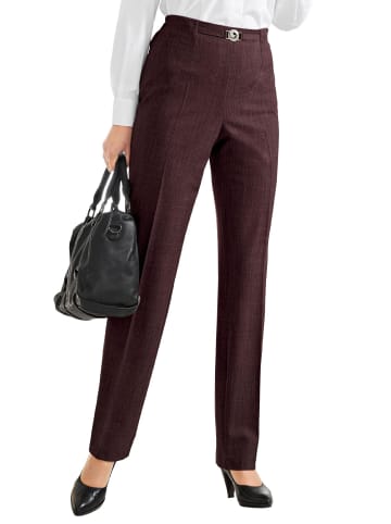 GOLDNER Klassische Schurwoll-Schlupfhose MARTHA in bordeaux / melange