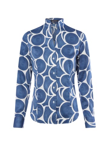 Franco Callegari Bluse in indigo weiß - 0110