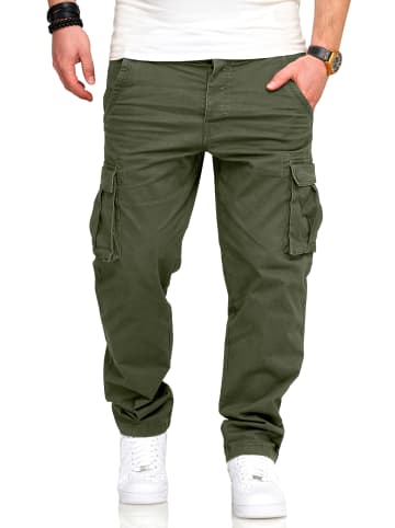 SOUL STAR Cargohose - S2SARI Chino Jeans Hose Stoffhose Freizeithose in Khaki