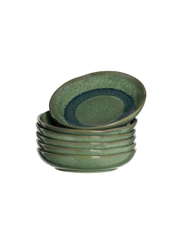 LEONARDO 6er Set Suppenteller Matera in ø 20.7 cm in grün