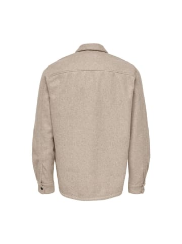 Only&Sons Langarmhemd in chinchilla