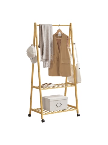 en.casa Garderobenständer Öckerö in Beige (B)69.5cm (T)43cm (H)152cm