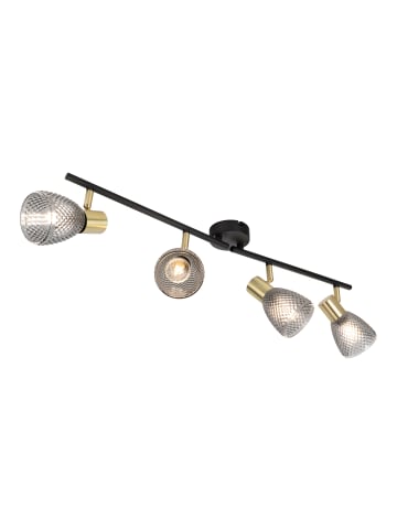 näve Deckenleuchte "LINDITA" in schwarz - (L)76 cm x (B)8.5 cm x (H)19 cm