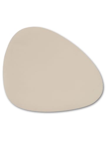 Zeller Tischset aus synthetischem Leder in Beige, 34 x 42 cm
