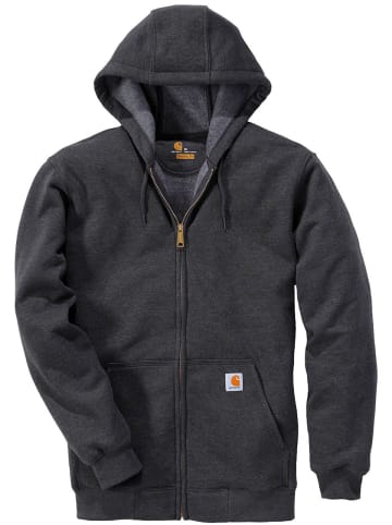 CARHARTT Sweatjacke in dunkelgrau in dunkelgrau