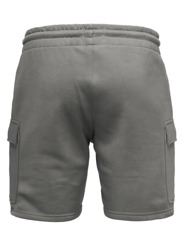 Humy Sweat Bermuda Shorts Casual mit Cargo-Taschen A&S in Dunkelgrau