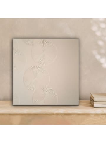 MuchoWow Leinwand Bilder Ecru