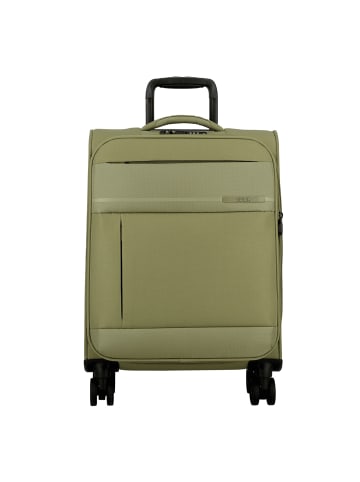Jump Monthélys 4 Rollen Kabinentrolley 55 cm mit Dehnfalte light green