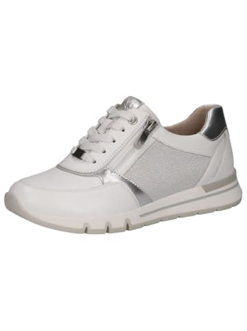 Caprice Sneaker in WHITE/SILVER