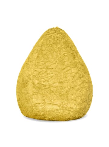 Lumaland Sitzsack Fluffy 120l gelb  gelb