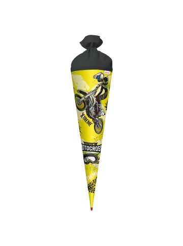 ROTH Schultüte groß Extreme Motocross 70 cm in Gelb