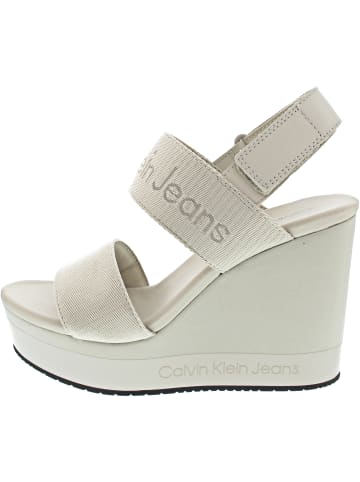 Calvin Klein Wedge Sandal Webbing IN M Sandale Beige