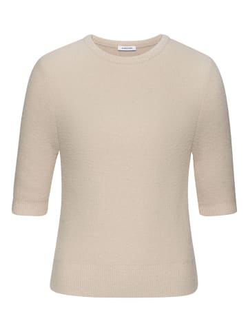 LASCANA Kurzarmpullover in sand