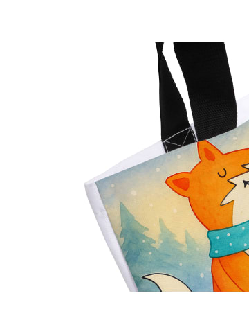 Mr. & Mrs. Panda Tote Bag Fuchs Keks Design ohne Spruch in Weiß