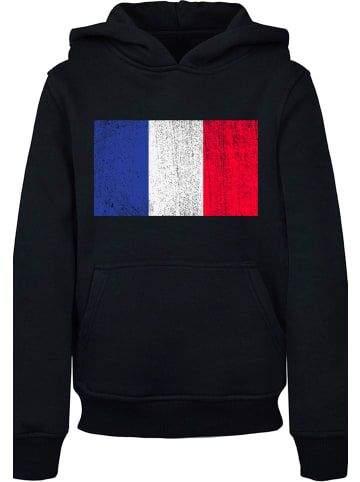 F4NT4STIC Hoodie France Frankreich Flagge distressed in schwarz