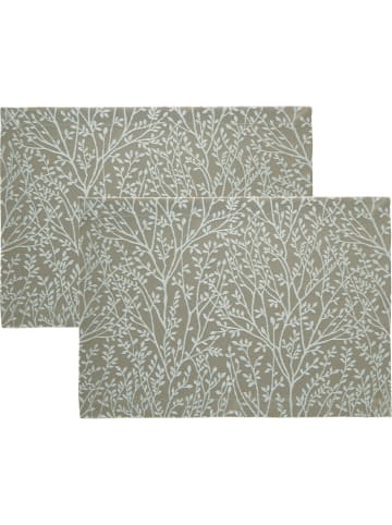 Erwin Müller Jacquard, Baumwollmischung, Gewebt Tischset 2er-Pack Malaga in taupe