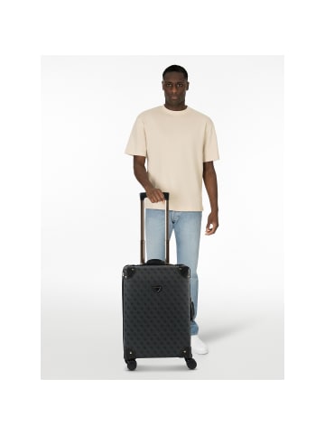 Guess Latona 4 Rollen Kabinentrolley 53 cm in coal logo