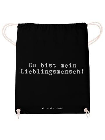 Mr. & Mrs. Panda Sportbeutel Du bist mein Lieblingsmensch! mit S... in Schwarz