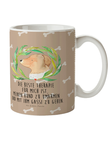 Mr. & Mrs. Panda Trinkbecher Hund Blumen mit Spruch in Hundeglück