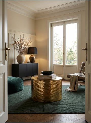 KADIMA DESIGN Couchtisch 61 x 40,5 x 61 cm Aluminium Beistelltisch in Gold