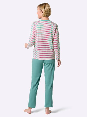 WITT WEIDEN Schlafanzug in salbei-erika-bedruckt