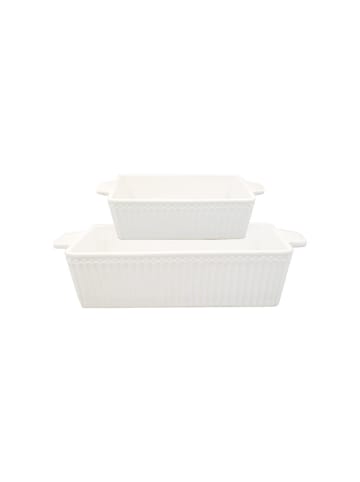 Greengate Auflaufformen 2er-Set klein Alice in weiss