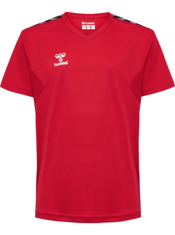 Hummel Kinder Sportshirt "Hmlauthentic Pl Jersey S/S Kids" in Rot