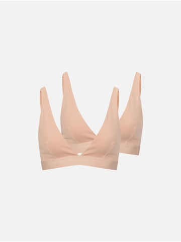 Erlich Textil  BH CASUAL COTTON PLUNGE BH IM 2er PACK in ton