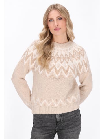 DreiMaster Women Sweater in beige multicolor