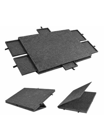 relaxdays Puzzlebrett in Dunkelgrau - (B)77 x (H)4 x (T)53,5 cm