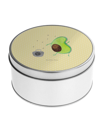 Mr. & Mrs. Panda Aufbewahrungsbox Avocado Tanzen ohne Spruch in Gelb Pastell