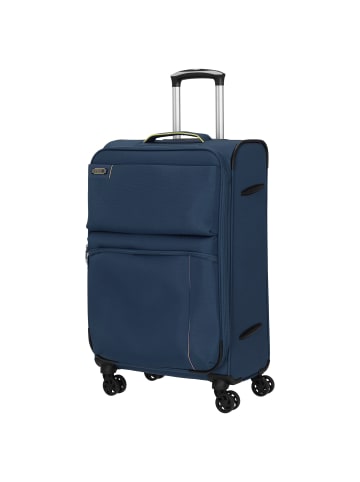 D&N Travel Line 6704 - 4-Rollen-Trolley M 65 cm erw. in blau