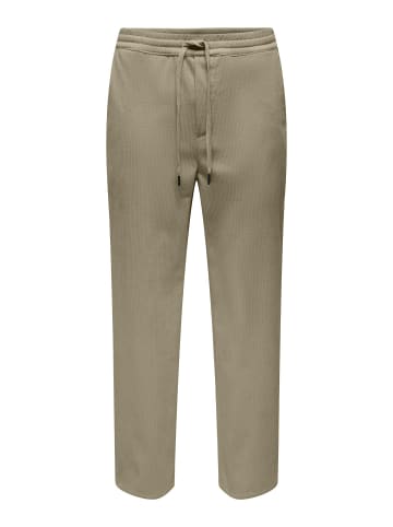 ONLY & SONS Hose mit weitem Beinschnitt in Chinchilla
