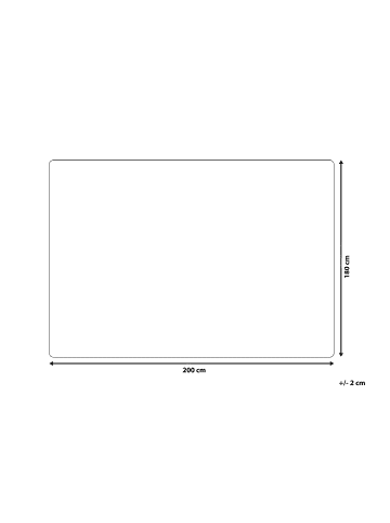 Beliani Tagesdecke GELIK in Grau - (W) 180 x (H) 2 x (L) 200 cm