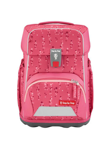 Step by Step Basis - Schulranzen Set 4tlg. (Green Grafics) in Pink Bubbles