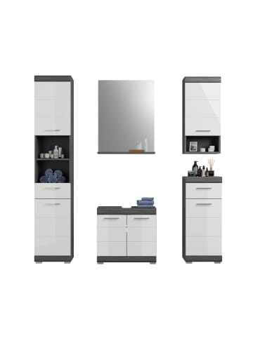 ebuy24 Badmöbelset Scout Weiß 164 x 34 cm