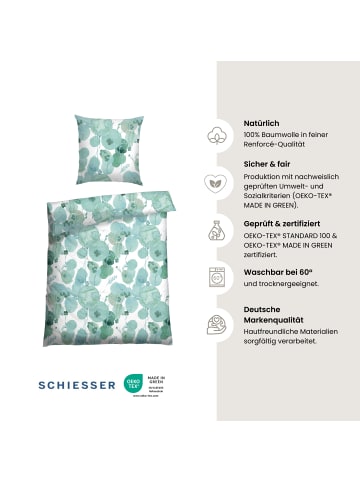 Schiesser Renforcé-Bettwäsche-Set Mia in Mint