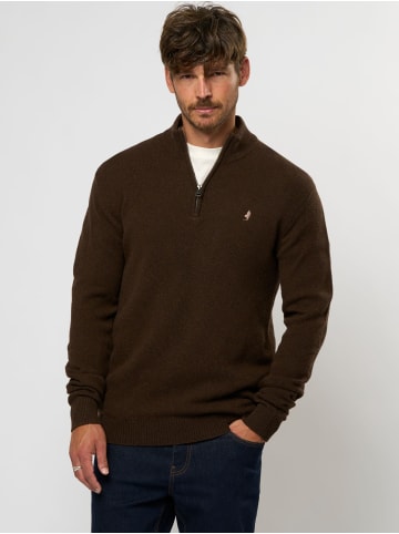MCS Pullover Axel in Dark Brown Melange