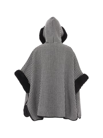 osha Poncho in Wollweiss