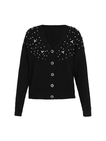Albee Women Cardigan in Black Melange