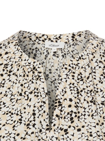 s.Oliver Bluse in beige schwarz