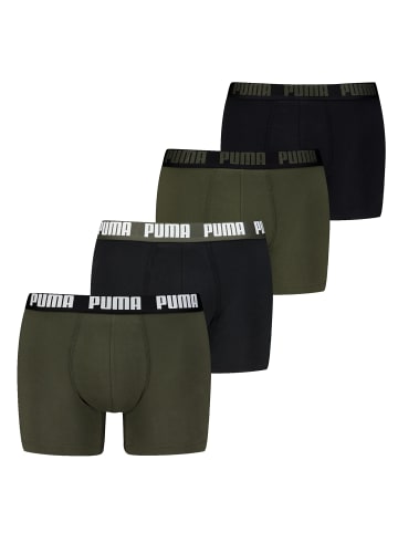 Puma Boxershort 6er Pack in Schwarz/Grün