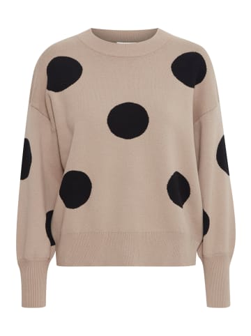 b. young BYOMME DOT JUMPER - regular fit in Humus Mix