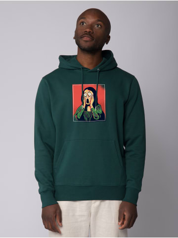 wat? Apparel Sweatshirt Mona Lisa Scream in Glazed Green