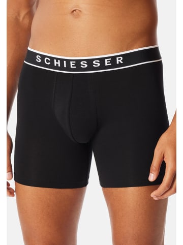 Schiesser Long Short / Pant 95/5 Multipacks in Schwarz